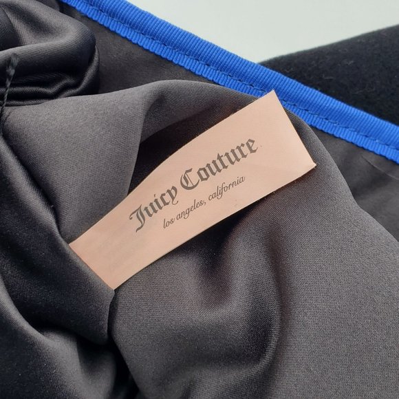 NEW Juicy Couture Eagle Wool Black Blue Gold Women's Bag Purse Handbag Tote NWT - Picture 13 of 16